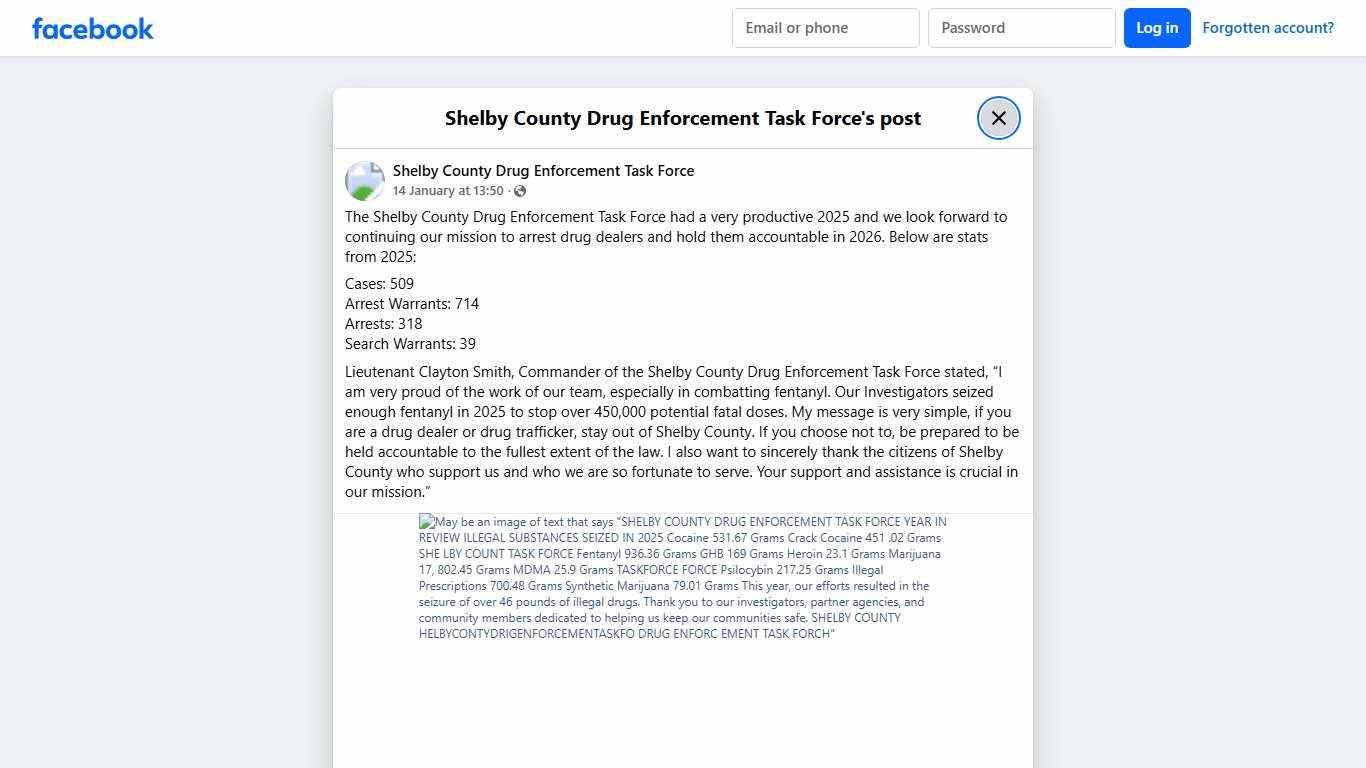 The Shelby... - Shelby County Drug Enforcement Task Force Facebook